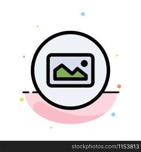 Image, Photo, Basic, Ui Abstract Flat Color Icon Template