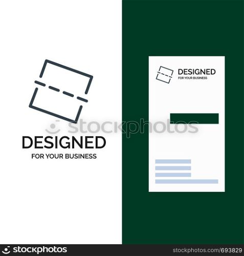 Image, Photo, Straighten Grey Logo Design and Business Card Template