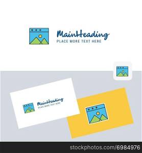 Image vector logotype with business card template. Elegant corporate identity. - Vector