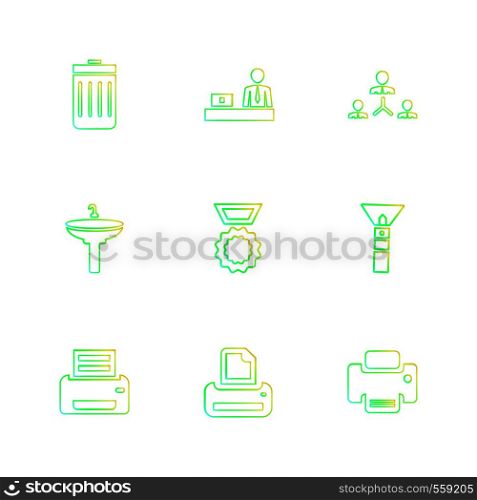 images , printer , messages , pin , clip , badge , clipboard , print , paper , icon, vector, design, flat, collection, style, creative, icons