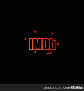 IMDb icon design vector