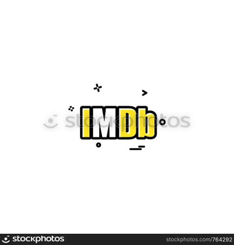 IMDb icon design vector