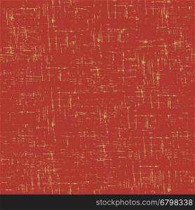 Imitation of old paper. Vector seamless pattern in red color.
