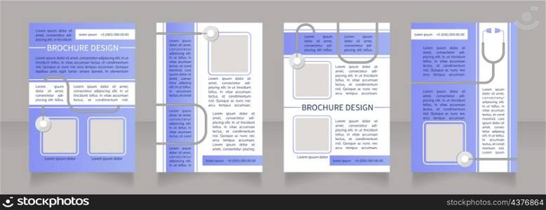 Immediate care for burn injuries blank brochure layout design. Vertical poster template set with empty copy space for text. Premade corporate reports collection. Editable flyer paper pages. Immediate care for burn injuries blank brochure layout design