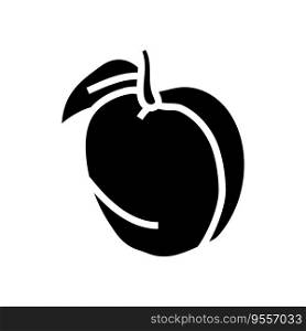 immortal peach taoism glyph icon vector. immortal peach taoism sign. isolated symbol illustration. immortal peach taoism glyph icon vector illustration