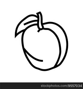 immortal peach taoism line icon vector. immortal peach taoism sign. isolated contour symbol black illustration. immortal peach taoism line icon vector illustration