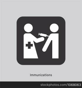 Immunizations Icon Sign