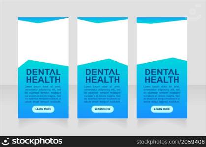 Implant dentistry courses web banner design template. Vector flyer with text space. Advertising placard with customized copyspace. Promotional printable poster for advertising. Graphic layout. Implant dentistry courses web banner design template