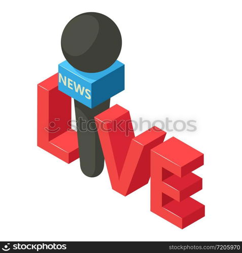 Important news icon. Isometric illustration of important news vector icon for web. Important news icon, isometric style