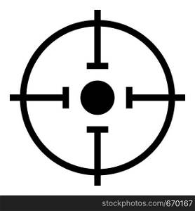 Important target icon. Simple illustration of important target vector icon for web. Important target icon, simple style.