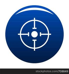 Important target icon vector blue circle isolated on white background . Important target icon blue vector