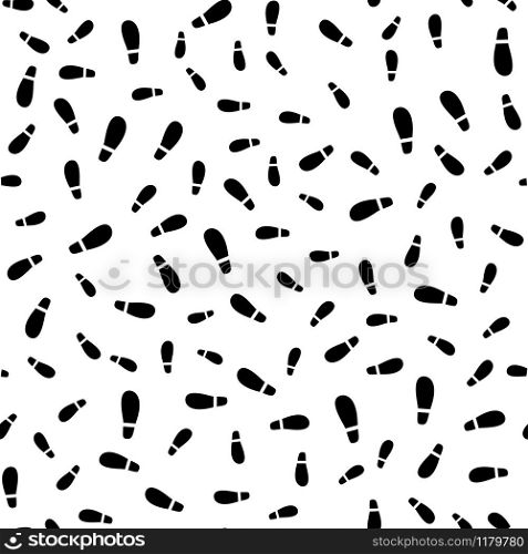 Imprint shoes seamless pattern. Vector illustration. Imprint shoes seamless pattern, vector