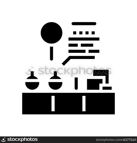 in-house laboratory glyph icon vector. in-house laboratory sign. isolated contour symbol black illustration. in-house laboratory glyph icon vector illustration