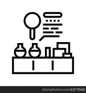 in-house laboratory line icon vector. in-house laboratory sign. isolated contour symbol black illustration. in-house laboratory line icon vector illustration
