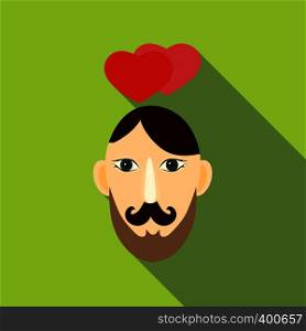 In love icon. Flat illustration of in love vector icon for web. In love icon, flat style