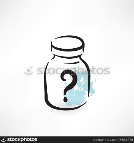 in the glass jar grunge icon