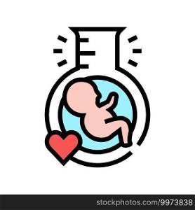 in vitro fertilization color icon vector. in vitro fertilization sign. isolated symbol illustration. in vitro fertilization color icon vector illustration