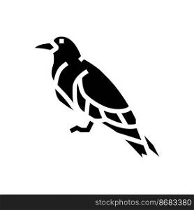 inca tern bird exotic glyph icon vector. inca tern bird exotic sign. isolated symbol illustration. inca tern bird exotic glyph icon vector illustration