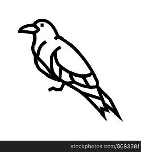 inca tern bird exotic line icon vector. inca tern bird exotic sign. isolated contour symbol black illustration. inca tern bird exotic line icon vector illustration