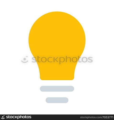 Incandescent light bulb isolated on white background