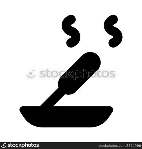 Incense as an aromatherapy isolated on a white background