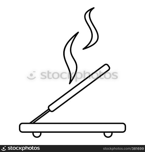 Incense sticks icon. Outline illustration of incense stick vector icon for web design. Incense sticks icon, outline style