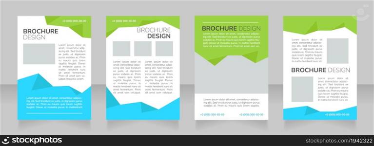 Inclusive student community advertising blank brochure layout design. Vertical poster template set with empty copy space for text. Premade corporate reports collection. Editable flyer paper pages. Inclusive student community advertising blank brochure layout design
