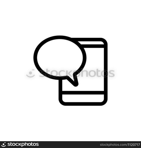 Incoming message icon vector. A thin line sign. Isolated contour symbol illustration. Incoming message icon vector. Isolated contour symbol illustration