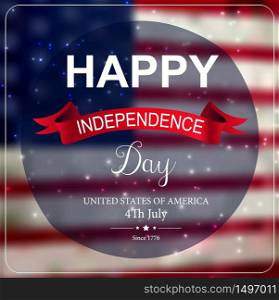 Independence day card design.Vector