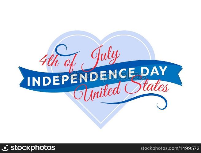 Independence Day celebration flat color vector badge. United States patriotism. US freedom and liberty. Fourth of July event sticker. American holiday patch. US liberty date isolated design element. Independence Day celebration flat color vector badge