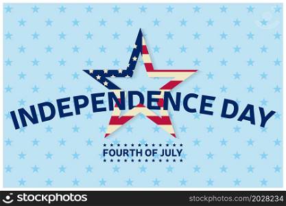 Independence day greeting card, flyer. Independence day poster. Patriotic banner for website template. Vector illustration.. Independence day greeting card, flyer. Independence day poster. Patriotic banner for website template.