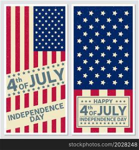 Independence day greeting card, flyer. Independence day poster. Patriotic banner for website template. Vector illustration.. Happy 4th of july, Independence day greeting card, flyer. Independence day poster. Patriotic banner for website template. Vector illustration.
