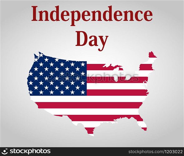 Independence Day in the United States of America vector. Independence Day in the United States of America.