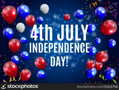 Independence Day in USA Background. Can Be Used as Banner or Poster. Vector Illustration EPS10. Independence Day in USA Background. Can Be Used as Banner or Pos