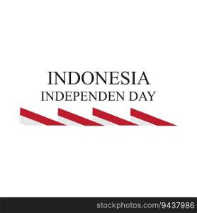 Independence Day of Indonesia vector design template