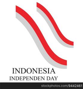 Independence Day of Indonesia vector design template