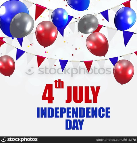 Independence Day Poster Vector Illustration. EPS 10