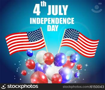 Independence Day Poster Vector Illustration. EPS10. Independence Day Poster Vector Illustration