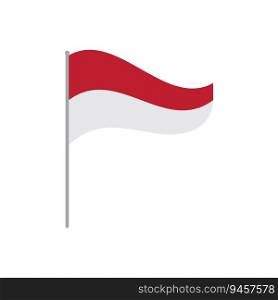 Independence Flag Indonesia logo vector 