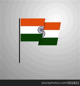 India waving Flag design vector