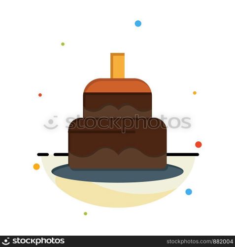 Indian, Cake, Day, Country Business Logo Template. Flat Color