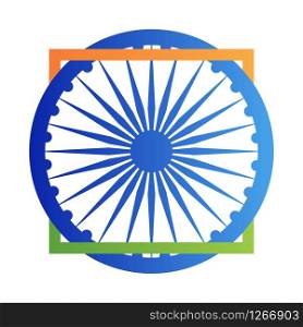 indian creative banner national flag theme vector illustration