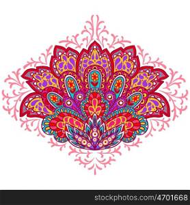 Indian ethnic ornament. Hand drawn decorative element. Indian ethnic ornament. Hand drawn decorative element.