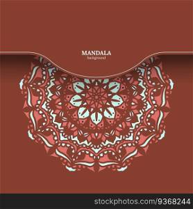 Indian floral paisley ornament pattern. Ethnic Mandala towel, yoga mat print. Vector Henna tattoo style. Can be used for textile, greeting business card background, coloring book, phone case