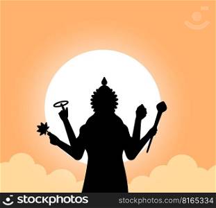indian god lord vishnu. ethnic deity of Hinduism mythology. vector illustration design.. indian god lord vishnu. ethnic deity of Hinduism mythology. vector illustration design