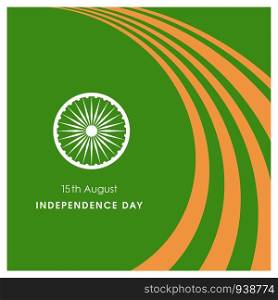 Indian Independence day design card vector