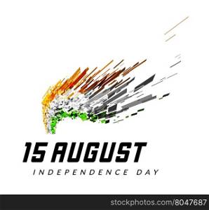 Indian Independence Day vector background. Indian Independence Day vector background with balloons national flag colors