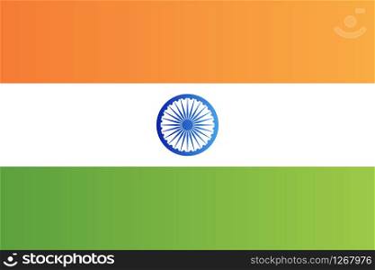 indian national country flag original size vector illustration