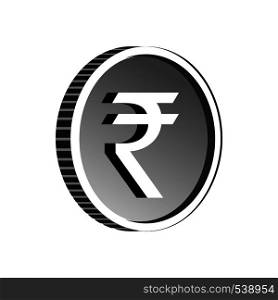 Indian rupee sign icon in simple style isolated on white background. Indian rupee sign icon, simple style