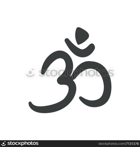 Indian spiritual symbol for om